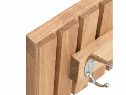 Garden Furniture - Perchero de pared madera maciza de nogal 42x8,5x14 cm Marru00f3n Online