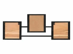 Garden Furniture Perchero|- Perchero de pared madera maciza de acacia y erro 90x1x35 cm