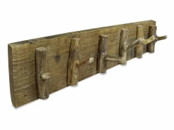 - Perchero madera reciclada mixta 60x15 cm^Garden Furniture Best