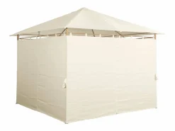 Gazebo de jardín con cortinas 3x3m crudo^Sweeek Clearance