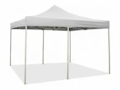 Gazebo plegable de 3 x 6 pulgadas recubierto de PVC impermeable Blanco Sale