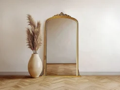 OZAIA Espejo De Pared|Espejo|Gran espejo de madera de paulownia, L. 120 x Alt.190 cm, , MERRY