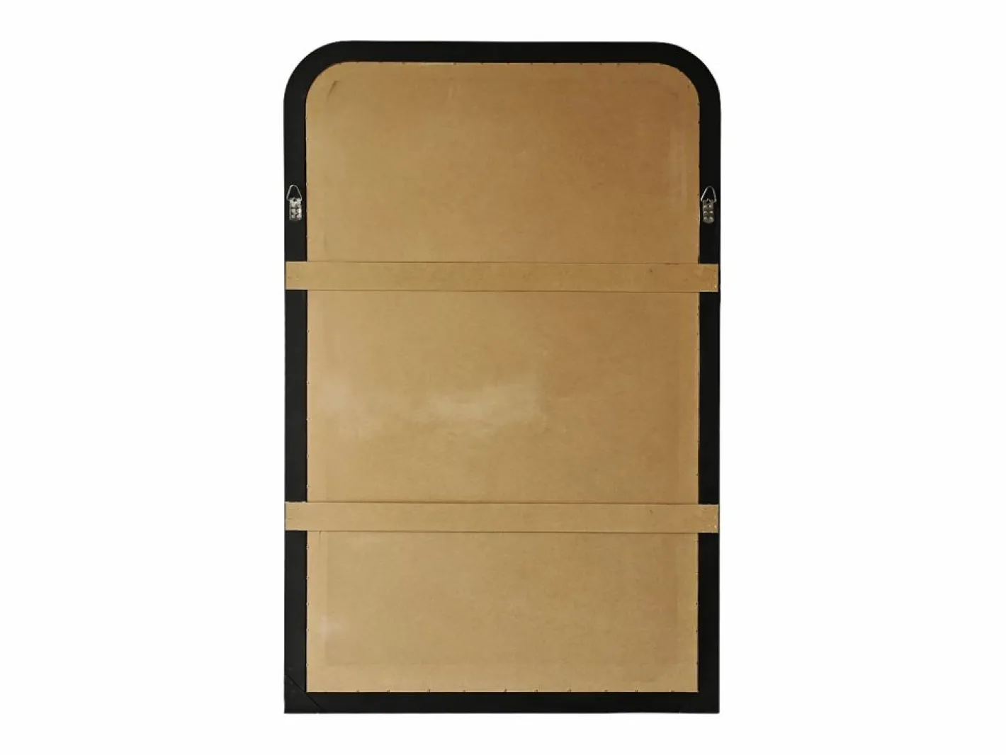 OZAIA Gran espejo de madera de paulownia - L. 120 x H. 190 cm - efecto latón - HELOISE Dorado Discount