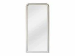 OZAIA Gran espejo de madera de paulownia - L. 80 x H. 180 cm - mate - HELOISE Blanco Sale