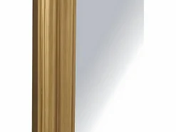 OZAIA Gran espejo de madera de paulownia con molduras, H.180 cm, , MERRY Dorado Sale