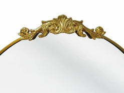 OZAIA Gran espejo estilo romántico con moldura, A. 65 x Al. 165 cm, , INARI Dorado Clearance