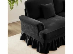 Gran Sofá 2 Plazas Chenille - Con Funda Extraíble y 2 Cojines - 194x83.5x93cm -^DripeX Best