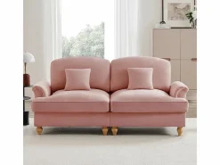 DripeX Sofás Club|Gran Sofá 2 Plazas Chenille - Con Funda Extraíble y 2 Cojines - 194x83.5x93cm -
