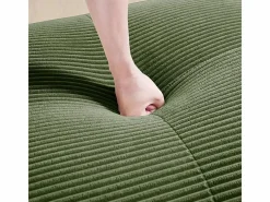 DripeX Sofás Club|Gran sofá angular modular 388cm - de Pana - con 4 cojines y 2 otomanas - ergonómico -