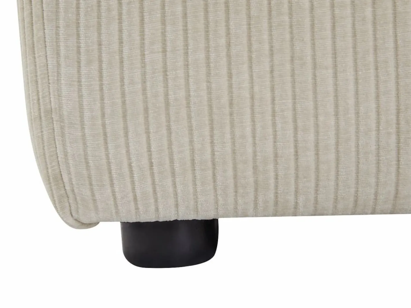 Maison Céphy Gran sofá rinconera derecha de pana TIRONO de Beige Clearance
