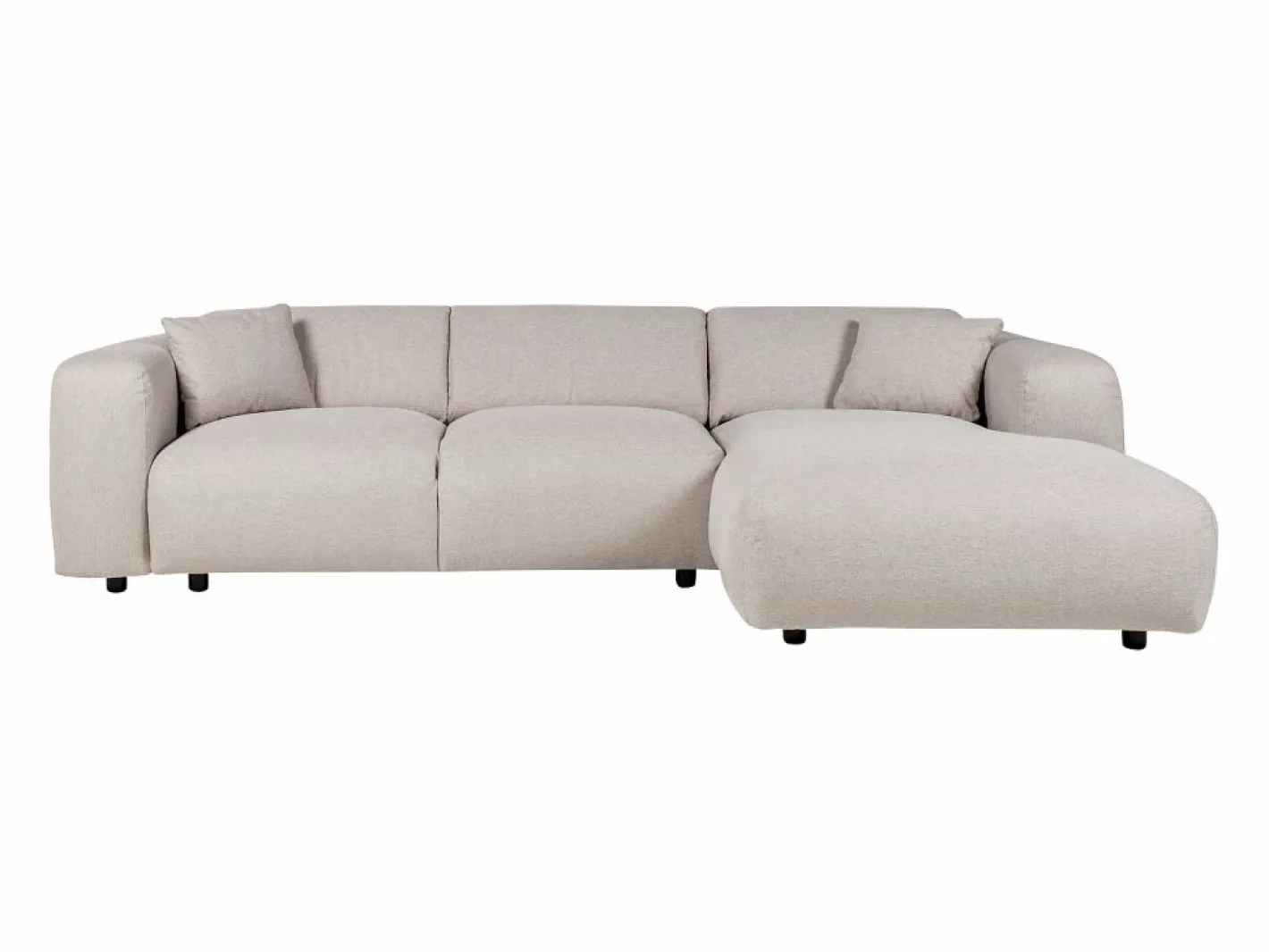 Gran sofá rinconera derecha de tela POGNI de^Maison Céphy Clearance