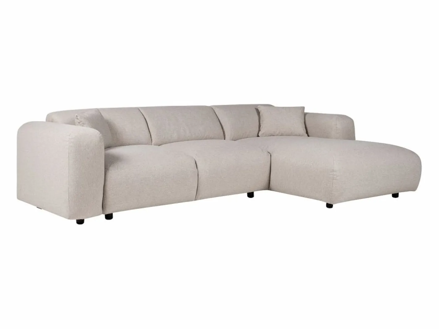 Gran sofá rinconera derecha de tela POGNI de^Maison Céphy Clearance