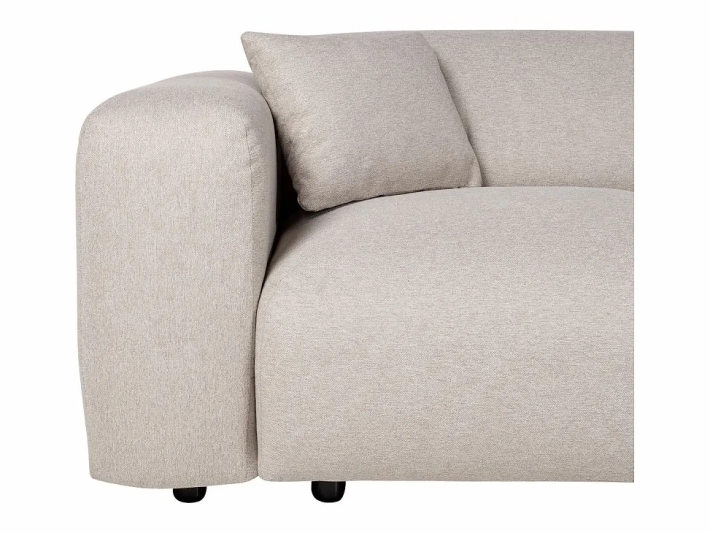 Gran sofá rinconera derecha de tela POGNI de^Maison Céphy Clearance