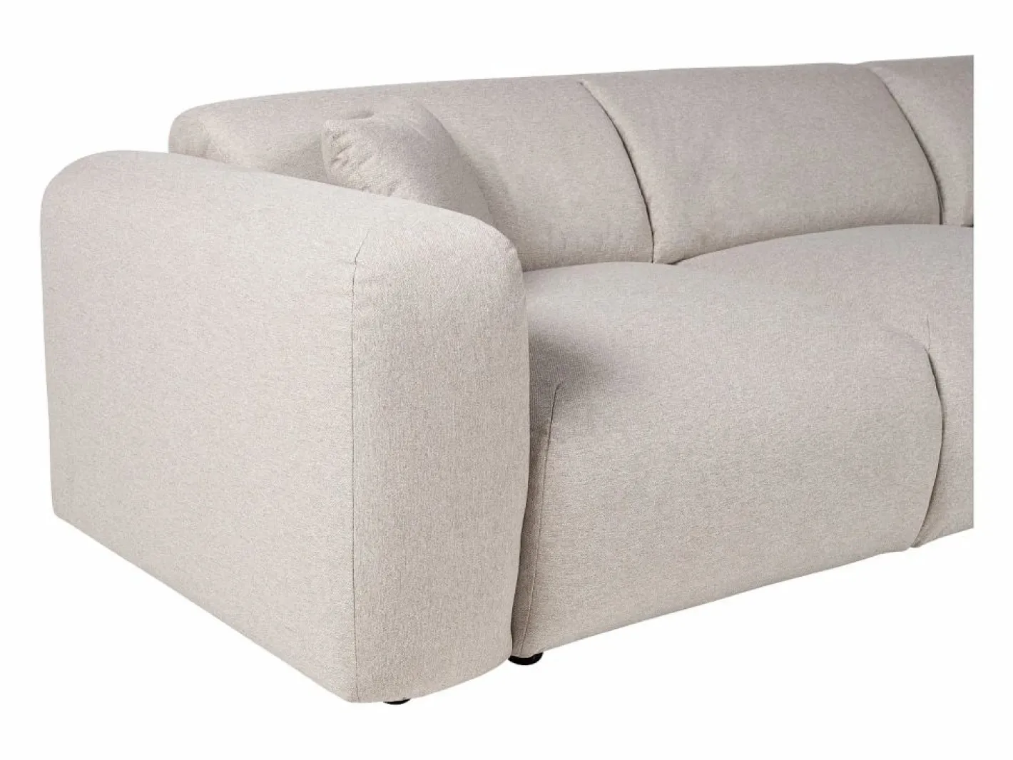 Gran sofá rinconera derecha de tela POGNI de^Maison Céphy Clearance
