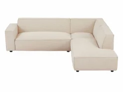 Vente-unique Gran sofá rinconera derecha de pana BORORE Beige Sale