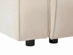 Vente-unique Gran sofá rinconera derecha de pana BORORE Beige Sale