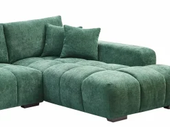 Vente-unique Sofá Xxl|Gran sofá rinconera en tela texturizada BERENIA