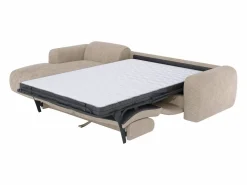 Vente-unique Sofá Cama|Gran sofá rinconera izquierda convertible express en pana fina de pana fina POGNI