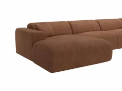 Maison Céphy Sofá Vintage|Sofá Xxl|Gran sofá rinconera panorámico de pana POGNI de
