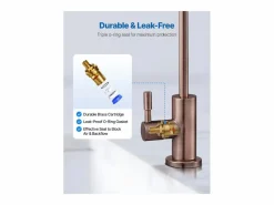 Grifo de Agua Potable SucceBuy sin Plomo en Acero Inoxidable, Grifo de Ósmosis Inversa con Válvula en Latón Macizo, Anticorrosivo y Duradero, para Cocina^ Best
