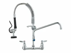 Grifo de Cocina SucceBuy para Fregadero de Montaje en Pared - Con Rociador de Prelavado, 53.3 cm Plateado Best