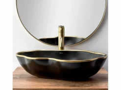 Rea Grifo|Grifo De Lavabo Lungo High Brush Gold