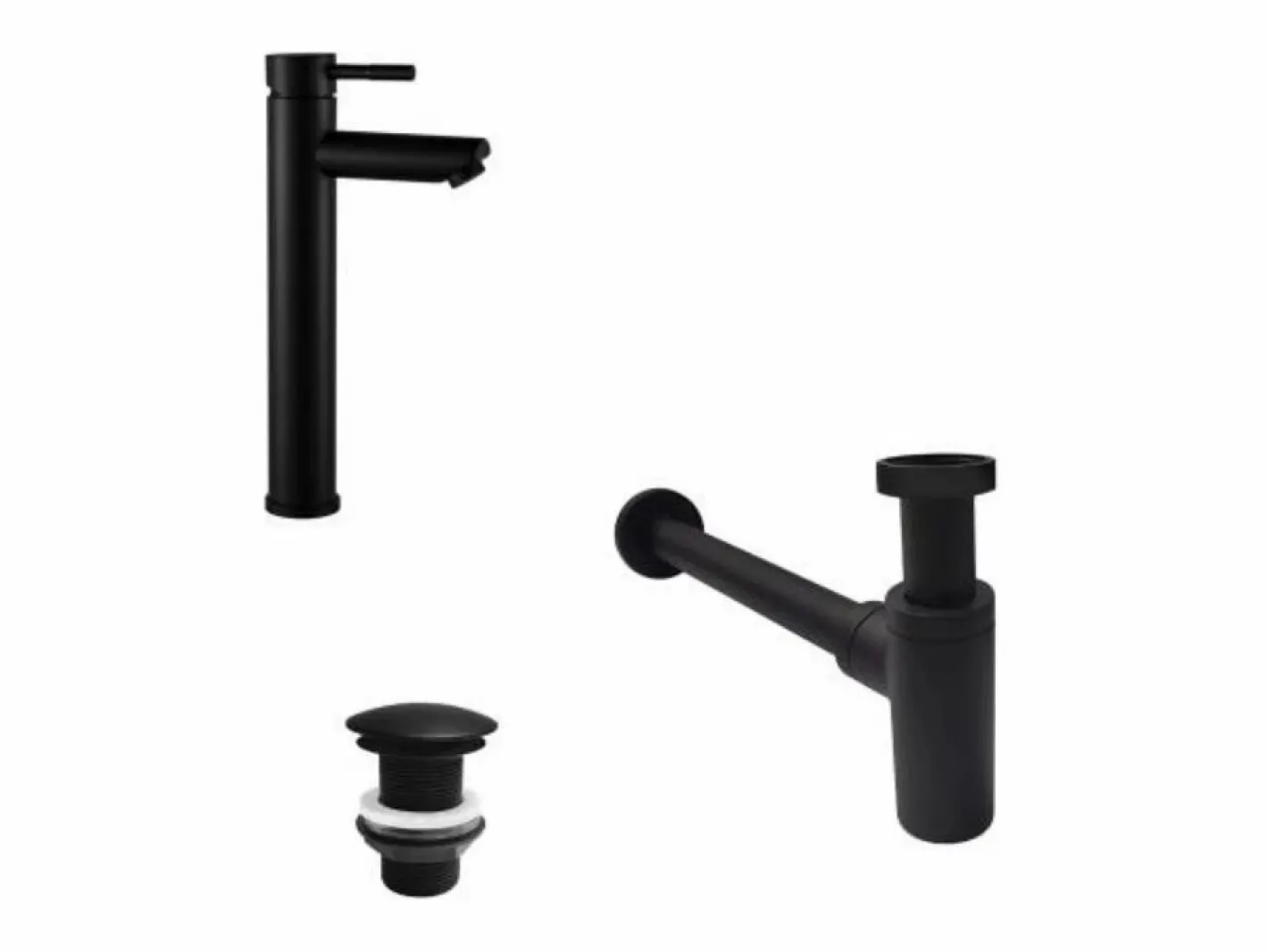 Grifo de pico alto GRIFO + válvula LIV + sifón SIMON^ Clearance