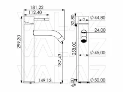 Valaz Grifo lavabo alto monomando PRAGA cromado Plateado Online