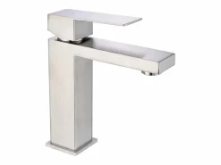 Shower & Design Grifo mezclador de acero inoxidable, acero inoxidable cepillado, Largo: 5 cm x Altura: 17,3 cm x Pr. : 15,2 cm, CANILAS Plateado Clearance
