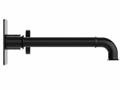 Shower & Design Grifo mezclador mecánico encastrable, mate, KAZANKA Negro Clearance