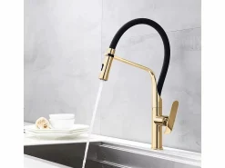 Grifo Para Cocina Castor Black/Gold^Rea Best