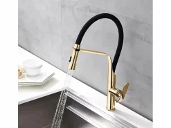 Grifo Para Cocina Castor Black/Gold^Rea Best