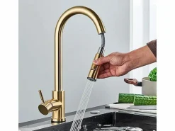 Grifo Para Cocina Fresh Brush Gold^Rea New