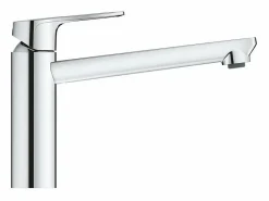 GROHE Bauloop Mezclador de cocina giratorio Caño bajo cromado Gris claro Discount