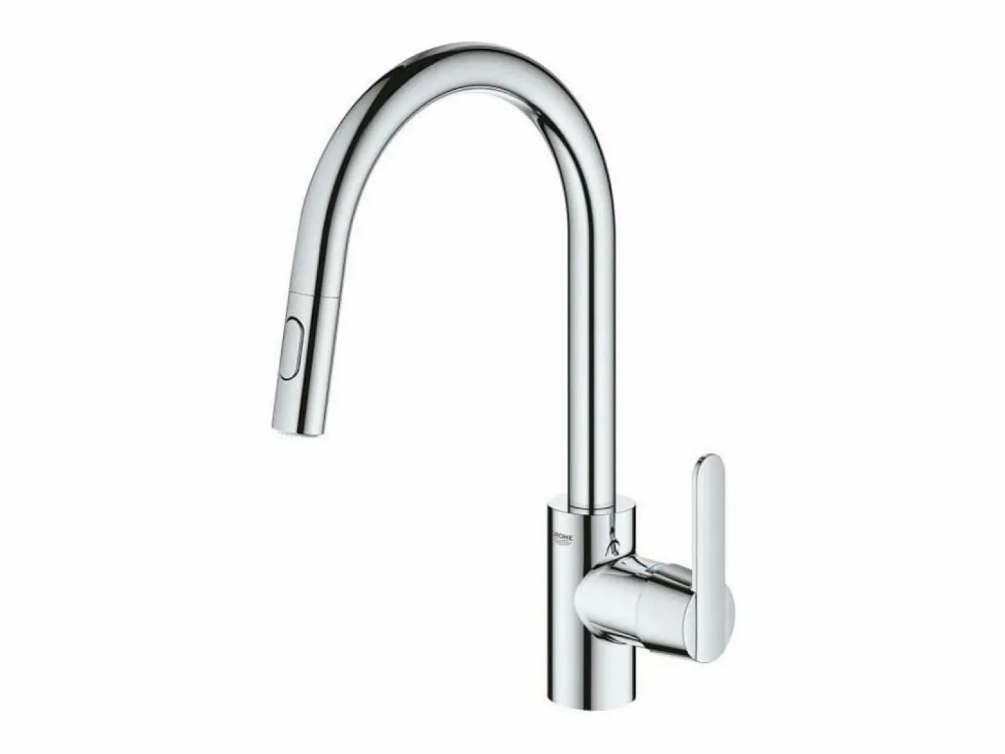 GROHE Grifo De Cocina|Get grifo de cocina con caño alto aireador cromado