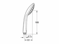 Quickfix Vitalio Joy 110 Alcachofa de ducha cromada^GROHE Clearance