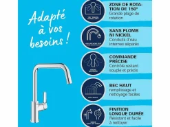 Start 2021 grifo de cocina monomando caño alto cromo^GROHE