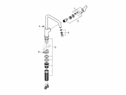 GROHE Start grifo de cocina caño alto mate Negro Clearance