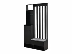 Guardarropa con 3 cajones, 1 puerta y zapatero - 100 x 35 x 180 cm - MDF -^Merax Best
