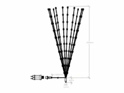 Ledkia Guirnalda Alambre LED Jelendi 2m 3000K Blanco Cálido Transparente Hot