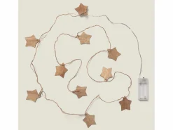 Ledkia Guirnalda de Luces LED Estrella Madera con Batería 2,2m 3000K Cálido Blanco Online