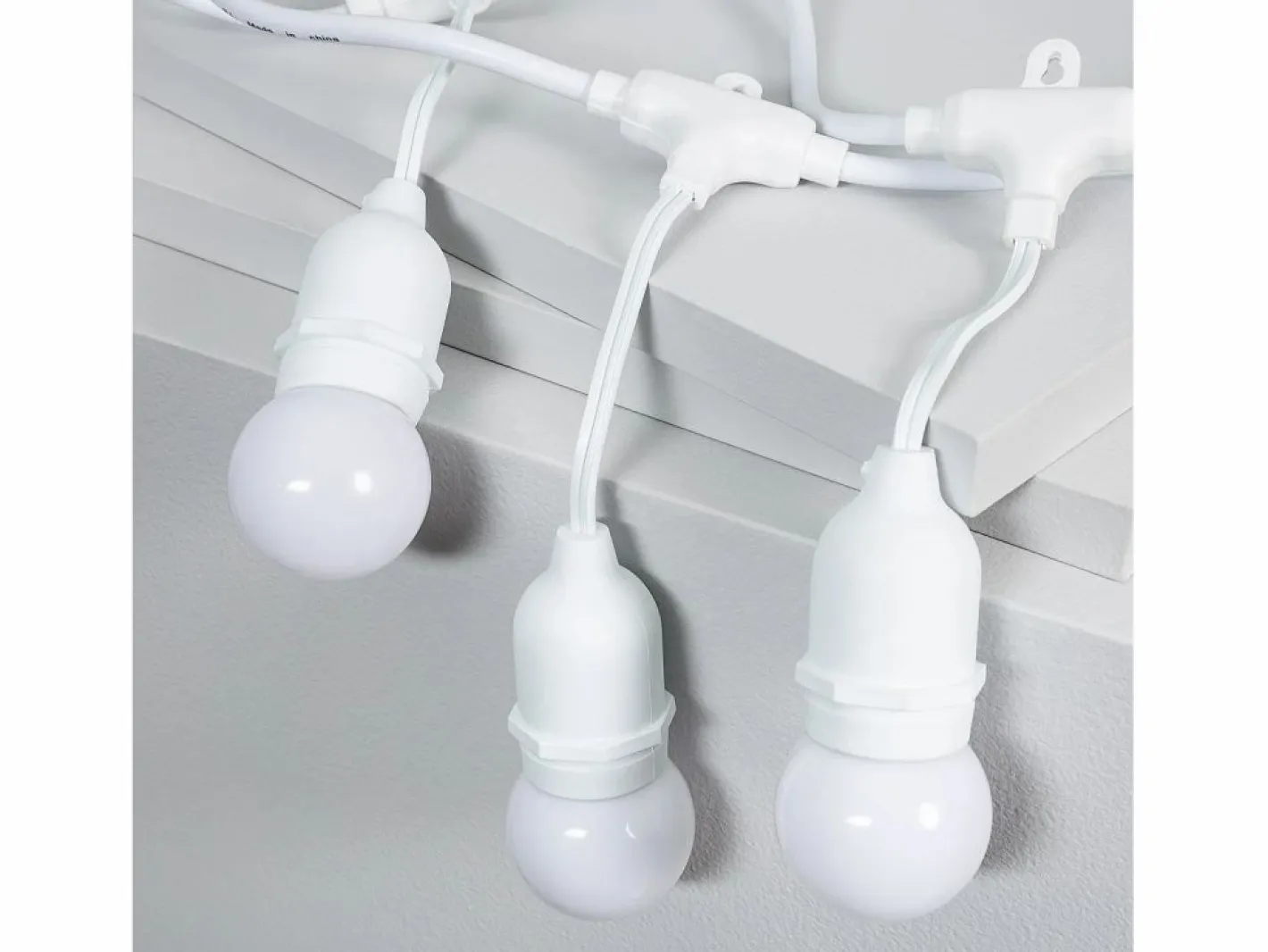 Guirnalda Exterior con Bombillas LED E27 5.5m IP65 Blanco Blanco^Ledkia New