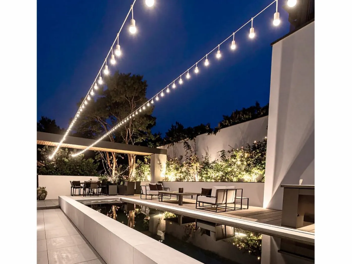 Guirnalda Exterior con Bombillas LED E27 5.5m IP65 Blanco Blanco^Ledkia New