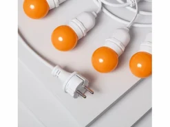Guirnalda Exterior con Bombillas LED E27 5.5m IP65 Blanco Naranja^Ledkia Best