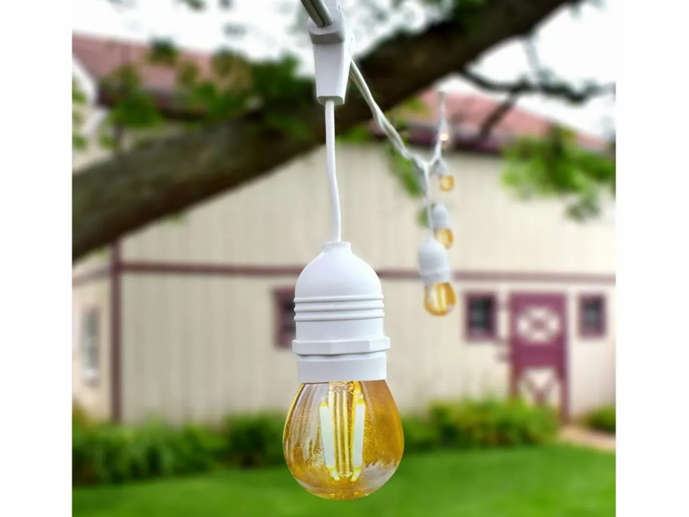 Guirnalda Exterior con Bombillas LED E27 Filamento 5.5m IP65 4000K Neutro^Ledkia Discount