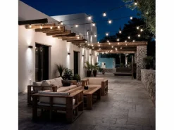 Ledkia Guirnalda Luminosa|Energía Solar|Guirnalda Exterior con Bombillas LED B22 Filamento G95 5m IP44 4000K Blanco Neutro