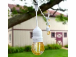 Ledkia Guirnalda Exterior con Bombillas LED E27 Filamento 5.5m IP65 2700K Cálido Blanco Sale