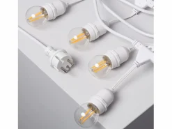 Ledkia Guirnalda Exterior con Bombillas LED E27 Filamento 5.5m IP65 2700K Cálido Blanco Sale