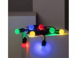 Ledkia Guirnalda Exterior con Bombillas LED E27 5.5m IP65 Negro Multicolor Hot