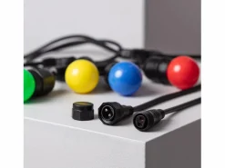 Ledkia Guirnalda Exterior con Bombillas LED E27 5.5m IP65 Negro Multicolor Hot